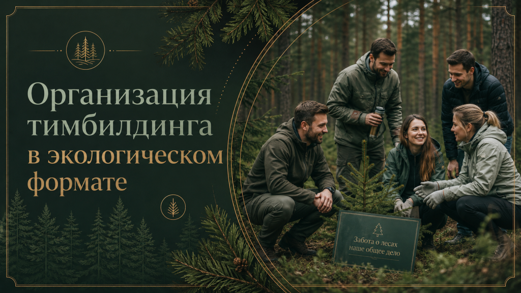 Организация тимбилдинга в лесу с посадкой деревьев