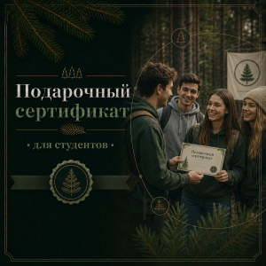 Подарочный сертификат на посадку леса для студентов
