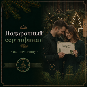 Подарочный сертификат на посадку леса на помолвку
