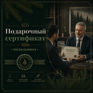 Подарочный сертификат на посадку леса начальнику