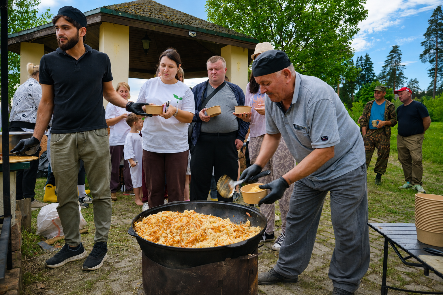 Питание на площадке
